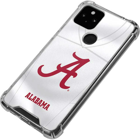 University of Alabama White Jersey Google Pixel 5 Clear Case